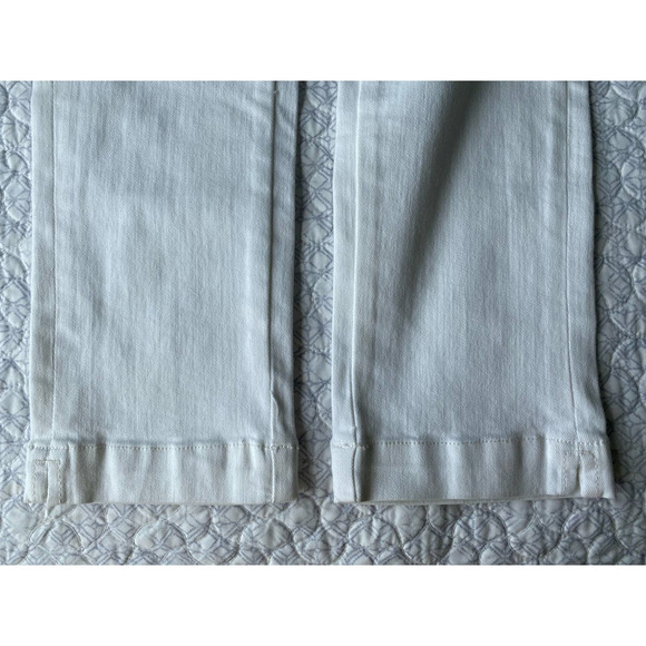 Pilcro Anthropologie High Rise Cropped White Denim Jeans Side Zip Size 30 NWT - Picture 11 of 14